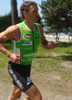 Steirische Meisterschaften im Triathlon - Erwin beim abschließenden 20-km-Lauf